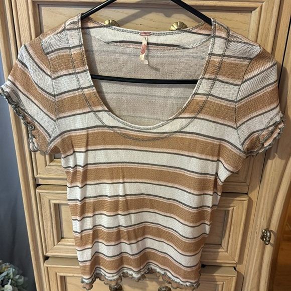 Free People Stripe Top - Picture 2 of 7